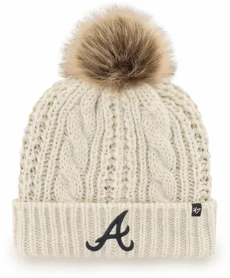 '47 Women's Atlanta Braves White Meeko Knit Hat