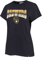 '47 Women's Milwaukee Brewers Navy Undertone Franklin T-Shirt