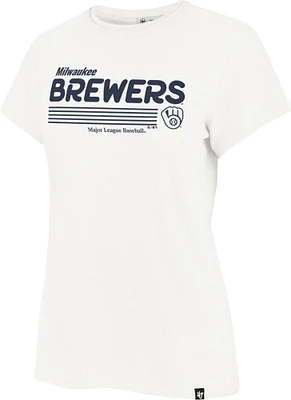 '47 Women's Milwaukee Brewers White Harmonize Franklin T-Shirt