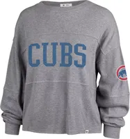 '47 Women's Chicago Cubs Gray Loud Jada Long Sleeve Shirt