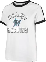 '47 Women's Miami Marlins White Sweet Heat T-Shirt