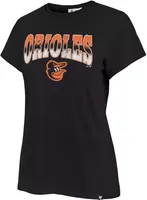 '47 Women's Baltimore Orioles Black Undertone Franklin T-Shirt