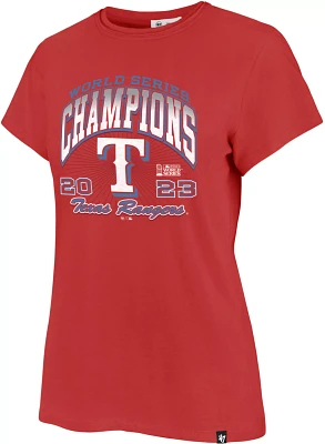 '47 Women's 2023 World Series Champions Texas Rangers Franklin T-Shirt