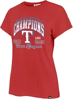 '47 Women's 2023 World Series Champions Texas Rangers Franklin T-Shirt