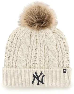 '47 Women's New York Yankees White Meeko Knit Hat