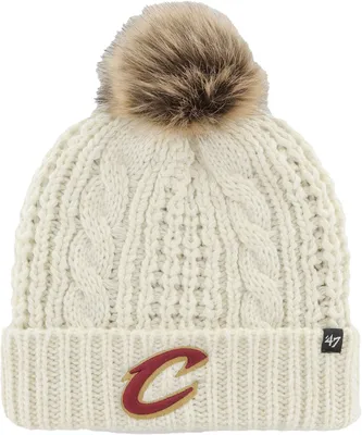 '47 Brand Women's Cleveland Cavaliers White Meeko Knit Hat