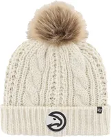 '47 Brand Women's Atlanta Hawks White Meeko Knit Hat