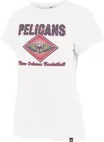 '47 Women's New Orleans Pelicans White We Have Heart Frankie T-Shirt