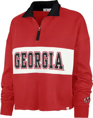 ‘47 Women's Georgia Bulldogs Red Remi 1/4 Zip Pullover