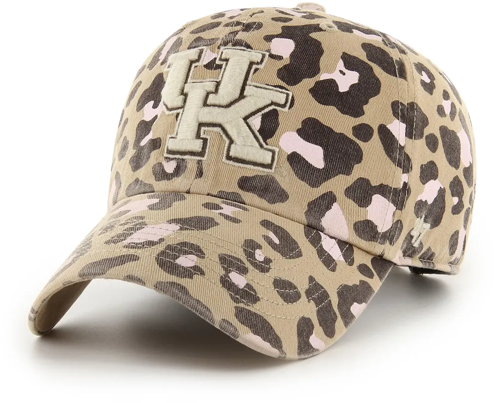 ‘47 Women's Kentucky Wildcats Brown Bagheera Leopard Adjustable Hat