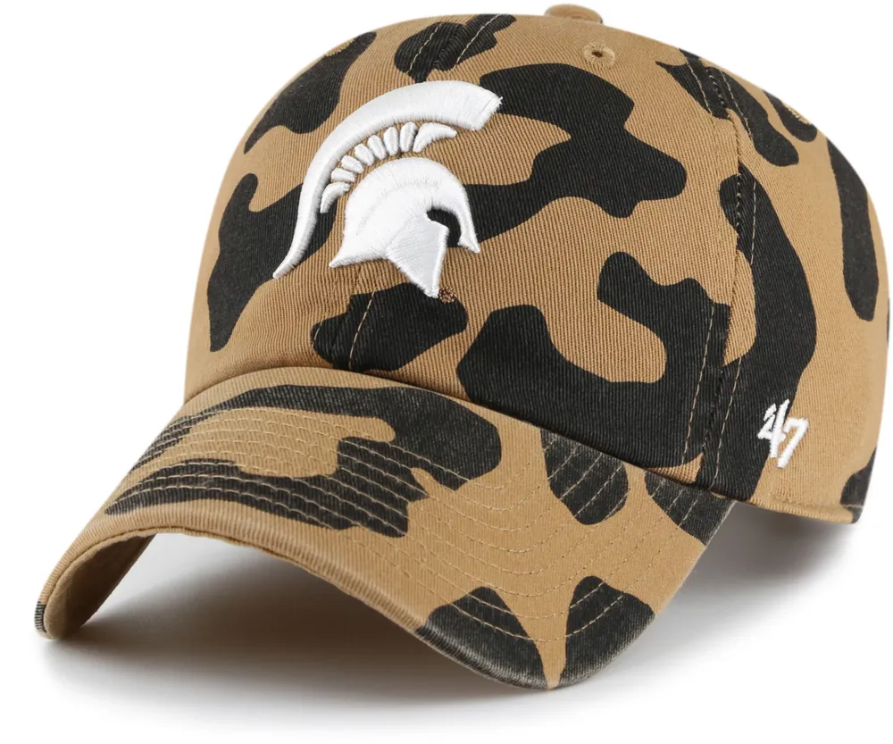 '47 Women's Michigan State Spartans Camel Rosette Clean Up Adjustable Hat