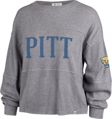 ‘47 Women's Pitt Panthers Slate Grey Jada Long Sleeve T-Shirt