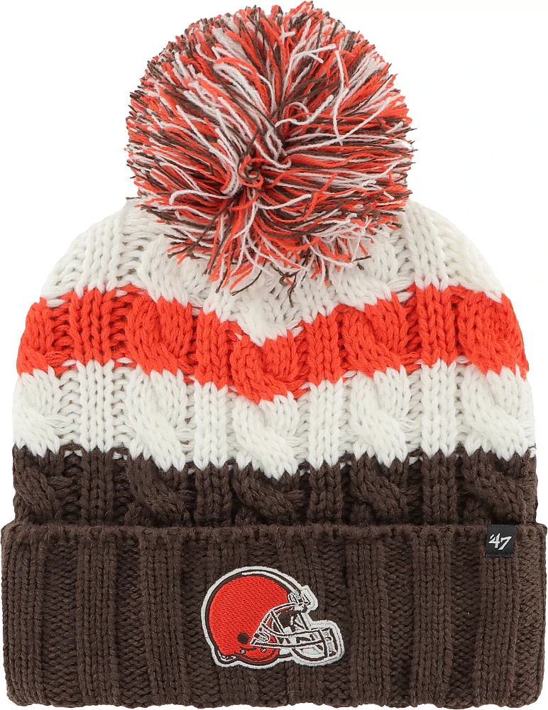 '47 Women's Cleveland Browns White Ashfield Knit