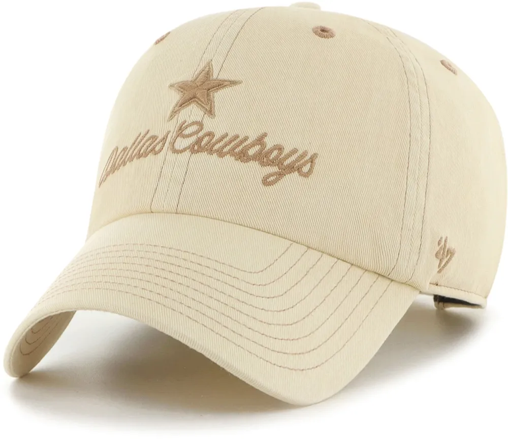 '47 Women's Dallas Cowboys Haze Clean Up Beige Adjustable Hat