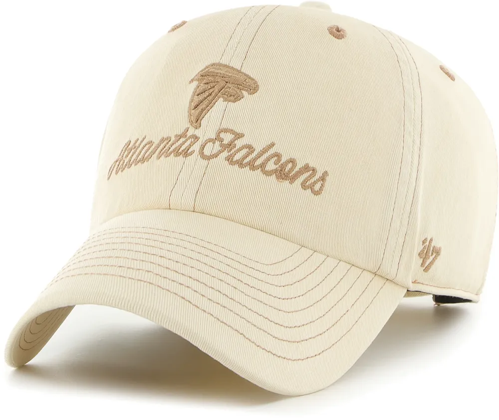 '47 Women's Atlanta Falcons Adore Clean Up Beige Adjustable Hat