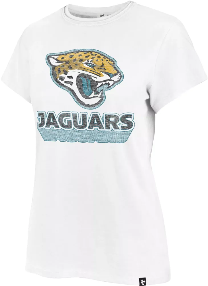 '47 Women's Jacksonville Jaguars Sweet Spot Franklin White T-Shirt