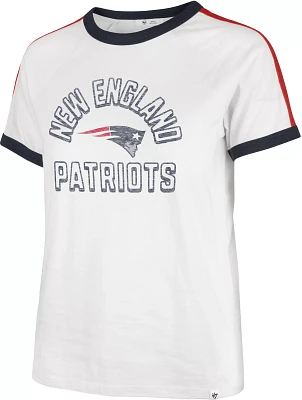 '47 Women's New England Patriots Sweet Heat Peyton White T-Shirt