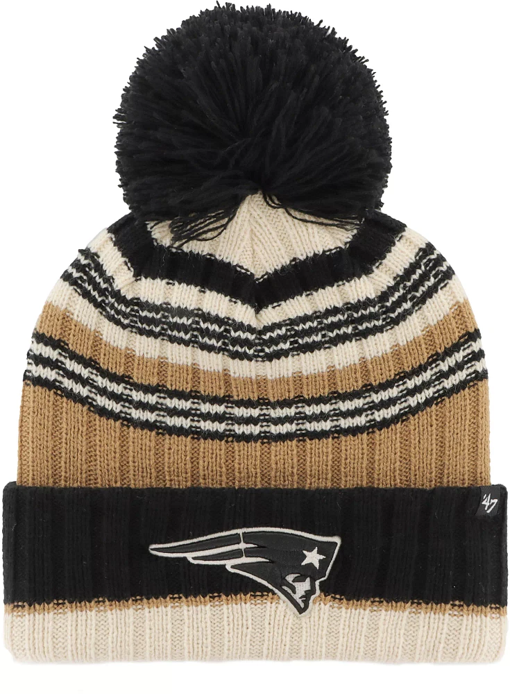 '47 Women's New England Patriots Barista White Knit Beanie