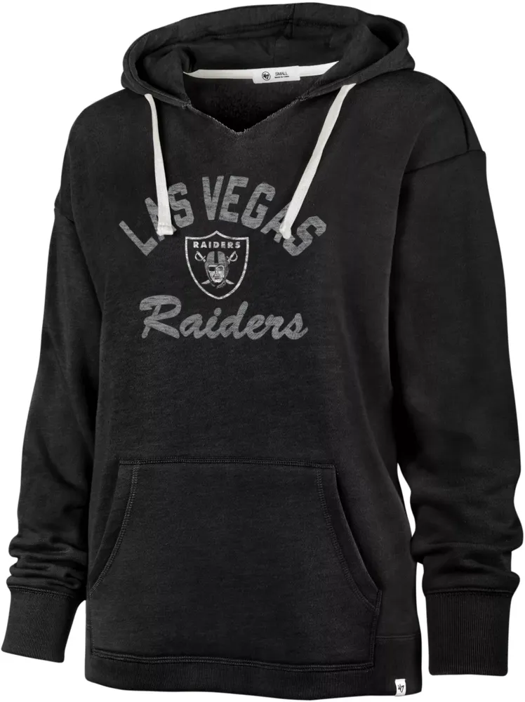 '47 Women's Las Vegas Raiders Wrap Up Black Hoodie