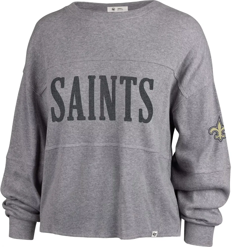 '47 Women's New Orleans Saints Jada Grey Long Sleeve T-Shirt