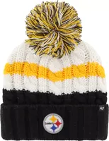 '47 Women's Pittsburgh Steelers White Ashfield Knit Beanie