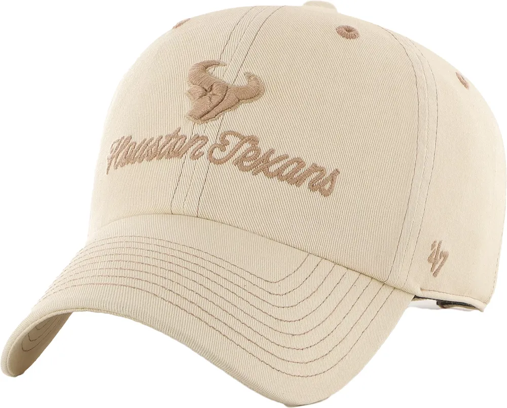 '47 Women's Houston Texans Haze Clean Up Beige Adjustable Hat