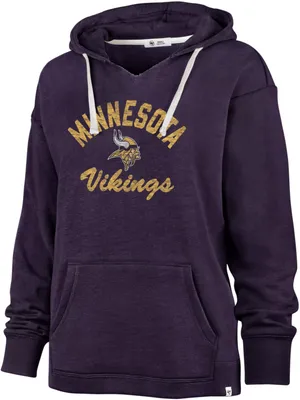 '47 Women's Minnesota Vikings Wrap Up Purple Hoodie