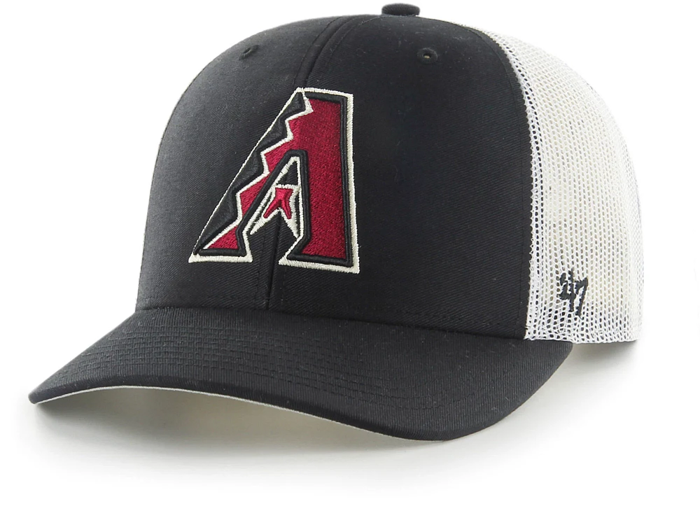 '47 Youth Arizona Diamondbacks Black Trucker Hat