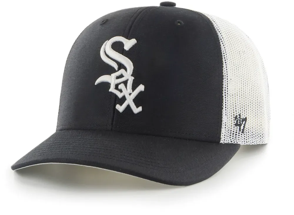 '47 Youth Chicago White Sox Black Trucker Hat