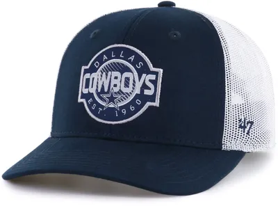 '47 Youth Dallas Cowboys Scramble Navy Adjustable Trucker Hat