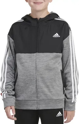 adidas Boys' Melange Mix Fleece Hoodie