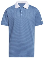 adidas Boys' Striped Short Sleeve Golf Polo