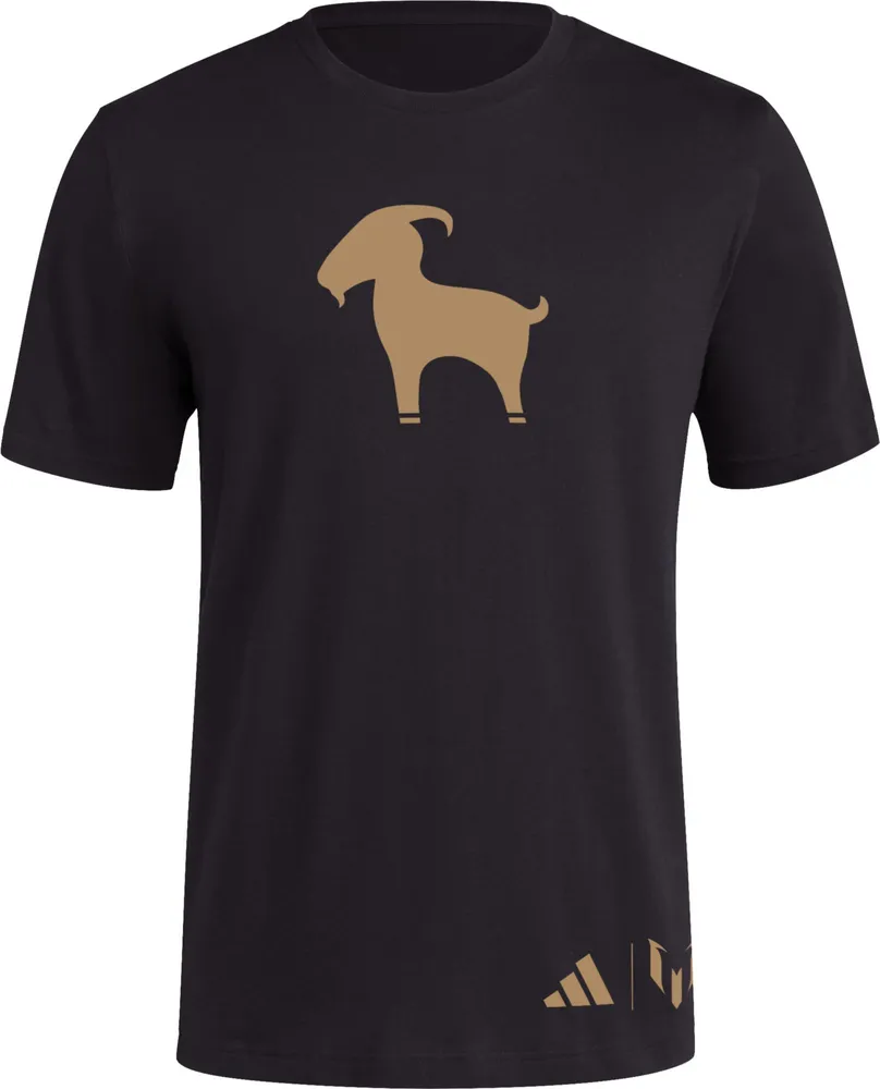 adidas Adult 2023 Ballon d'Or Messi Goat Black T-Shirt