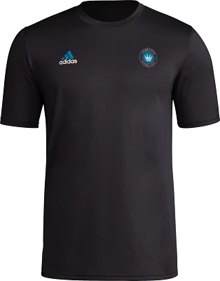 adidas Adult Charlotte FC 2024 Local Stoic Black T-Shirt