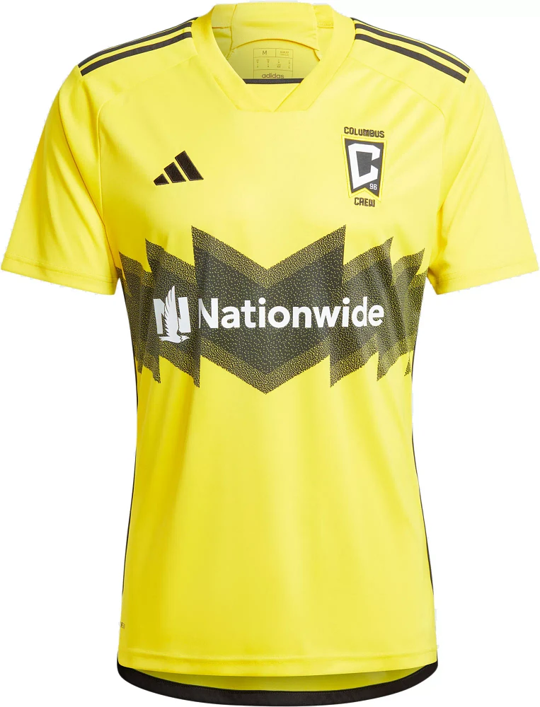 adidas Adult Columbus Crew 2024 Yellow Replica Jersey