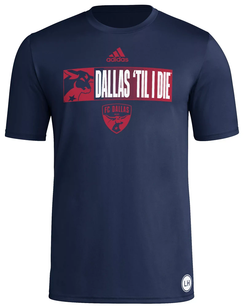 adidas Adult FC Dallas 2024 Jersey Hook Navy T-Shirt