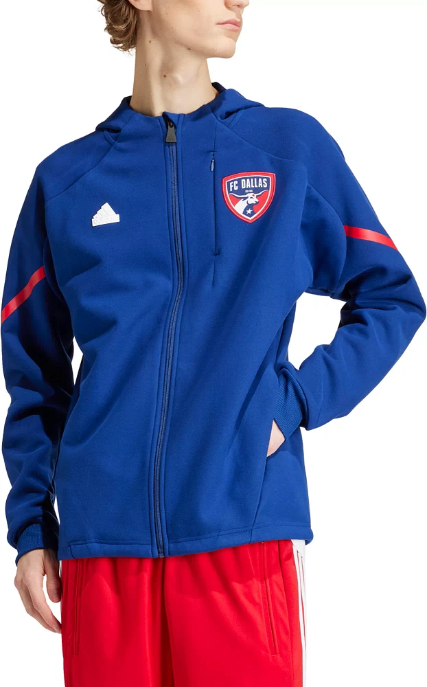 adidas Adult FC Dallas 2024 Navy Prematch Anthem Jacket