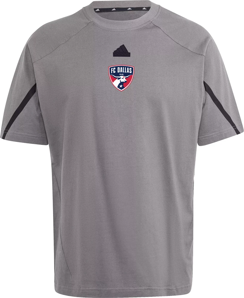 adidas Adult FC Dallas 2024 Travel Dark Grey T-Shirt