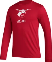 adidas FC Dallas Club Icon Red Long Sleeve Shirt