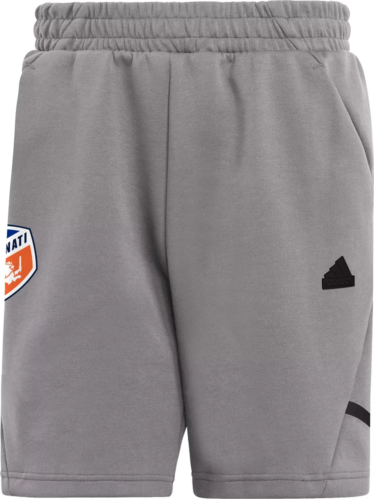 adidas Adult FC Cincinnati 2024 Travel Dark Grey Shorts