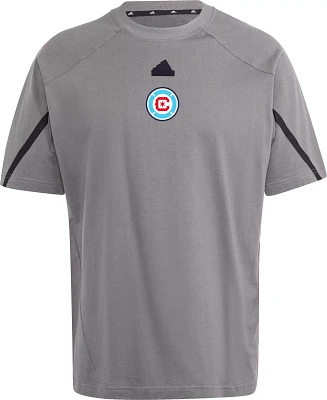 adidas Adult Chicago Fire 2024 Travel Dark Grey T-Shirt