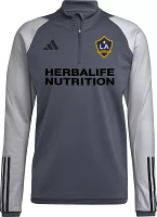 adidas Los Angeles Galaxy 2023 Grey Training Quarter-Zip Pullover Shirt