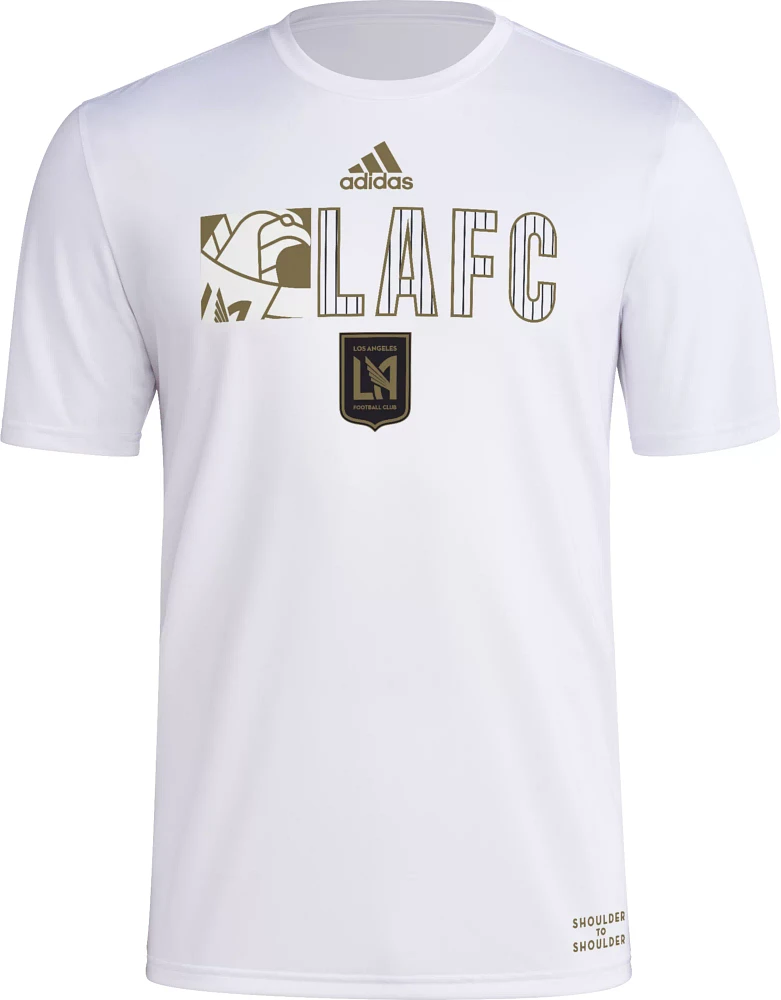 adidas Adult Los Angeles FC 2024 Jersey Hook White T-Shirt