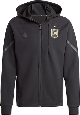 adidas Adult Los Angeles FC 2024 Black Prematch Anthem Jacket