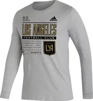 adidas Los Angeles FC DNA Grey Long Sleeve Shirt