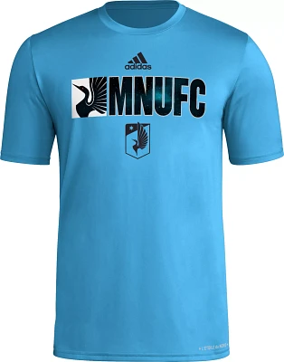 adidas Adult Minnesota United FC 2024 Jersey Hook Light Blue T-Shirt