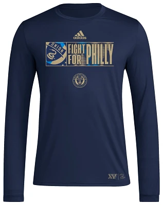 adidas Adult Philadelphia Union 2024 Jersey Hook Navy Long Sleeve Shirt