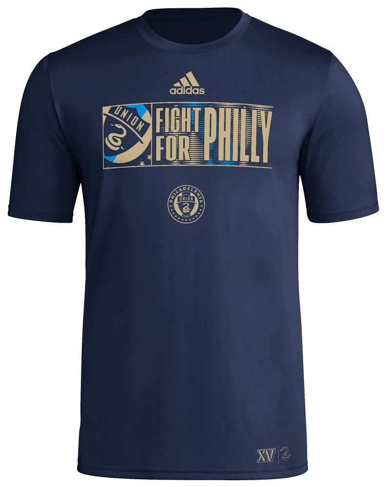 adidas Adult Philadelphia Union 2024 Jersey Hook Navy T-Shirt