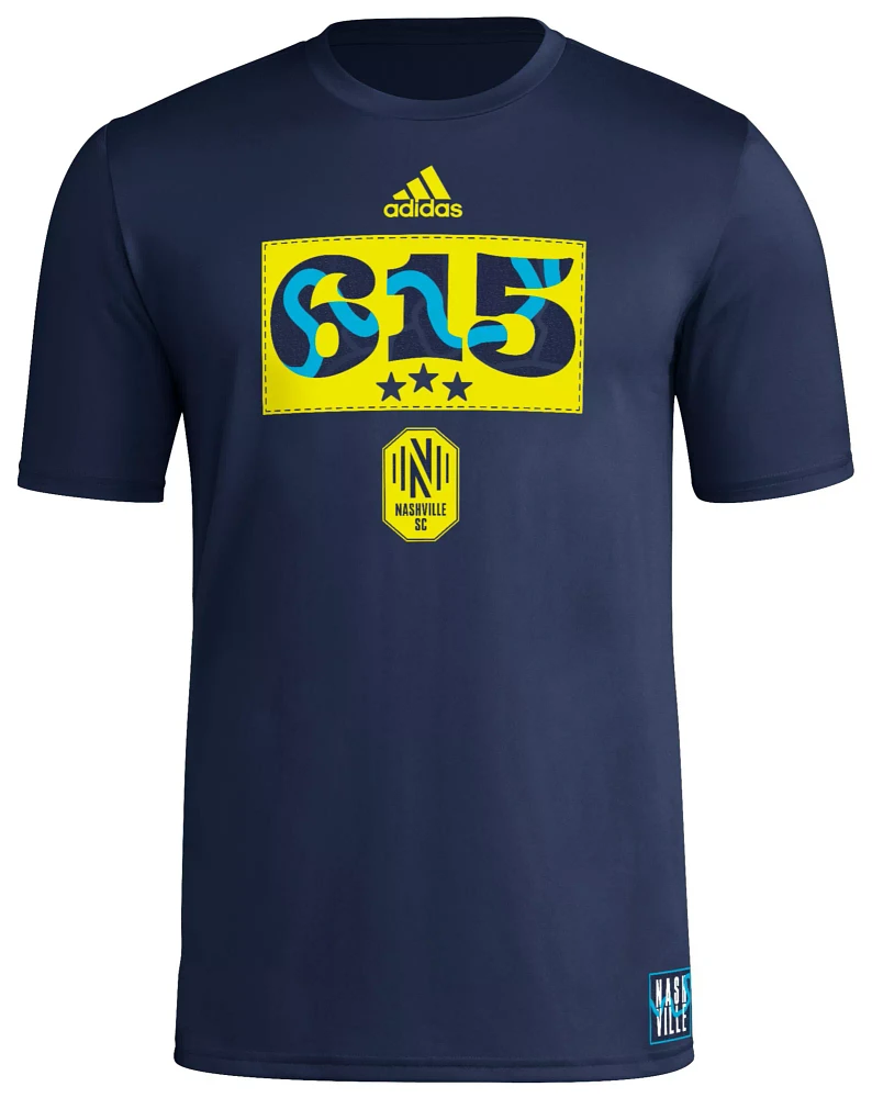 adidas Adult Nashville SC 2024 Jersey Hook Navy T-Shirt