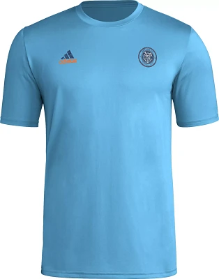 adidas Adult New York City FC 2024 Local Stoic Light Blue T-Shirt